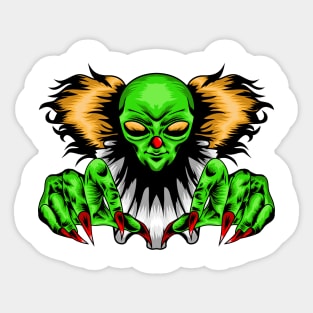 The Alien Clown Sticker